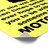 Vaterratgeber Motocross Dirt Bike Sonnenuntergang Poster (Ecke)