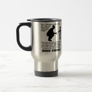 Vaterratgeber Windsurfer Funny Mug Reisebecher