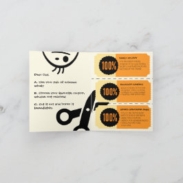 Vaters Ausflug: Vatertag Gruß mit Coupons Feiertagskarte