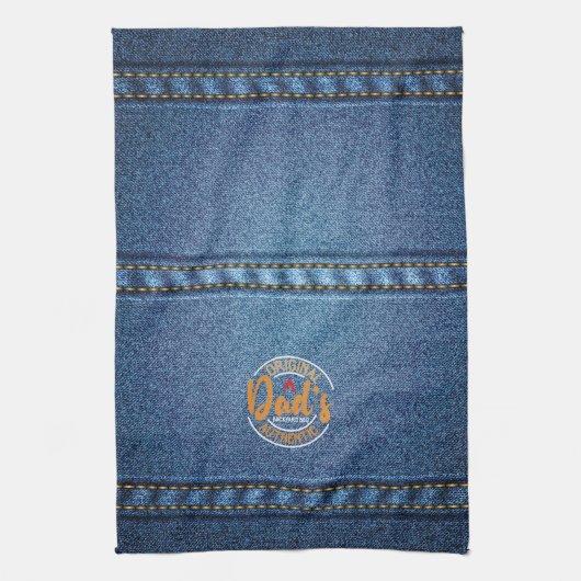 Vaters authentische GRILLEN im Hinterhof - alles m Geschirrtuch (Vertikal)