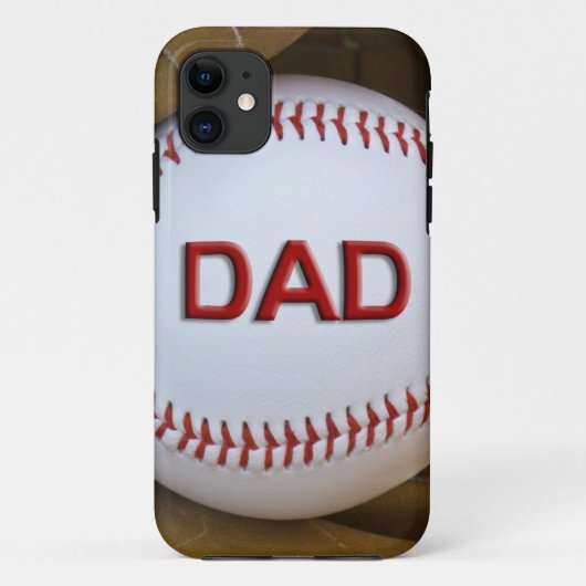Vaters Baseball Case-Mate iPhone Hülle (Rückseite)