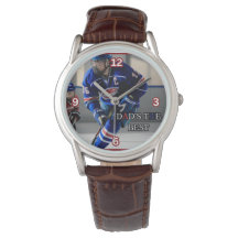 Vaters beste Hockey Brown Leather eWatch