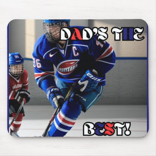 Vaters beste Hockey-Maus-Pad Mousepad (Vorne)
