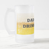 Vaters Bier Drink Tasse Mattierte Glass Bier Tasse (Links)