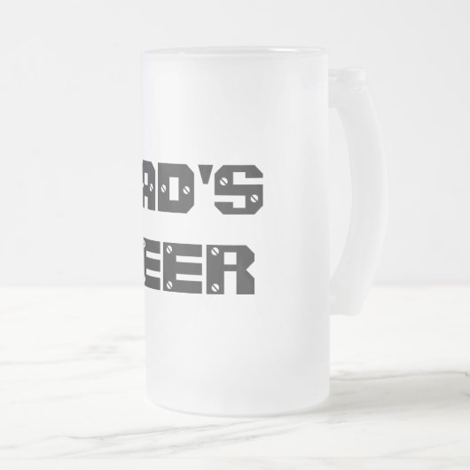 Vaters Bier-Tasse Mattglas Bierglas (VorderseiteRechts)