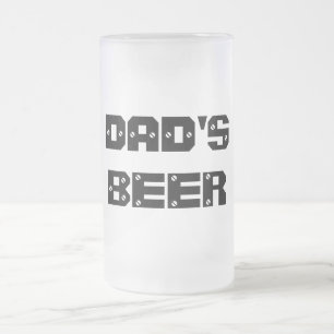Vaters Bier-Tasse Mattglas Bierglas