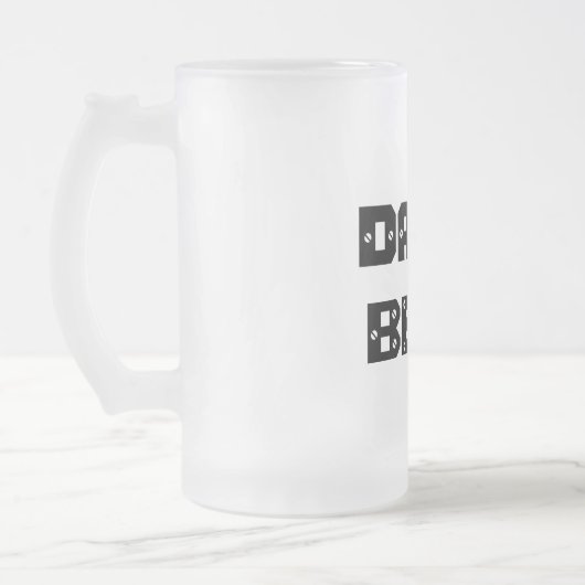 Vaters Bier-Tasse Mattglas Bierglas (Links)