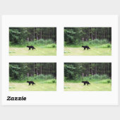 Vaters Black Bear Rechteckiger Aufkleber (Blatt)