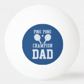 Vaters Blue Ping Pong Champion Custom Ball Tischtennisball (Rückseite)