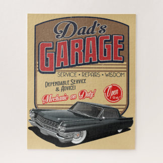 Vaters Cadillac Garage Jigsaw Puzzle 1964