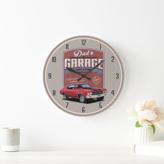 Vaters Chevelle Garage große Uhr (Zuhause)