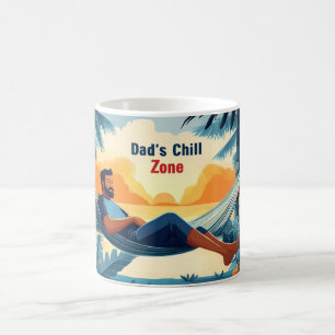Vaters Chill-Zone Tropische Stimmung Vatertagsgesc Kaffeetasse