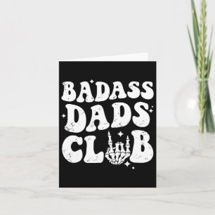 Vaters Club Funny Vater Groovy Trendy Vatertag Karte