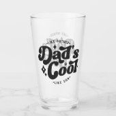 Vaters Cooler sonniger Vater (Matches Sons Cooler) Glas (Vorderseite)
