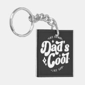 Vaters Cooler sonniger Vater (Matches Sons Cooler) Schlüsselanhänger (Vorderseite links)