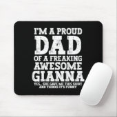 Vaters Dad Of Gi Personalisierter Name Lustiger Va Mousepad (Mit Mouse)