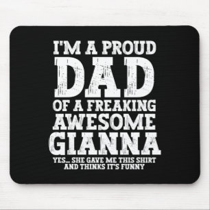 Vaters Dad Of Gi Personalisierter Name Lustiger Va Mousepad