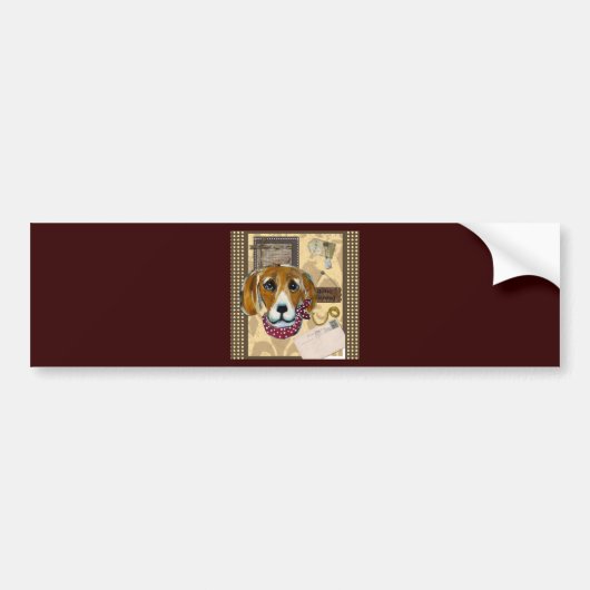VATER'S DAY BEAGLE AUTOAUFKLEBER (Vorne)