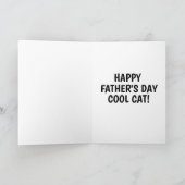 VATER'S DAY CAT GREETING CARD KARTE (Innenseite)