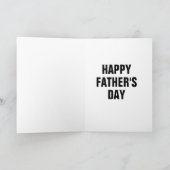 VATER'S DAY CAT VATER GREETING CARD KARTE (Innenseite)