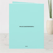 VATER'S DAY FUNNY CAT PLAYING BANJO CARD DANKESKARTE (Rückseite)