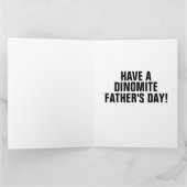 VATER'S DAY FUNNY DINOSAUR BIG CARD KARTE (Innenseite)