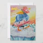 VATER'S DAY FUNNY GREETINGS CARD. DANKESKARTE (Vorderseite)