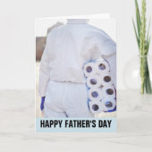 VATER'S DAY FUNNY TOILET PAPER HAZMAT ANZUG CARDS KARTE (Vorderseite)