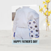 VATER'S DAY FUNNY TOILET PAPER HAZMAT ANZUG CARDS KARTE (Gelbe Blume)