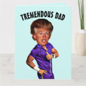 VATER'S DAY FUNNY TRUMP BIG GREETING CARD KARTE (Vorderseite)