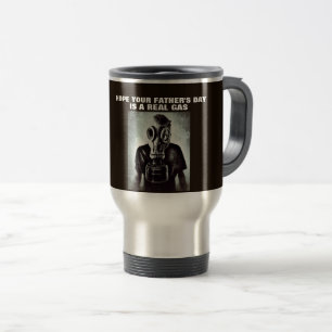 VATER'S DAY GAS MASK REISE COFFEE MUG REISEBECHER