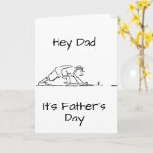 "VATER'S DAY" HIT THE LINKS VATER & GENIESSEN KARTE (Gelbe Blume)