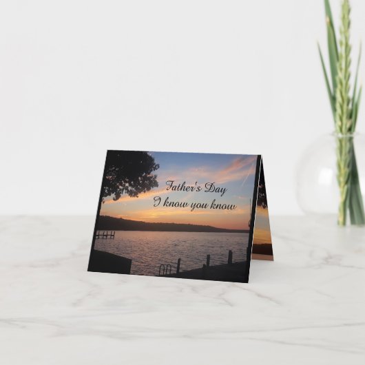 VATER'S DAY ICH WEISS, DASS SIE WISSEN KARTE (Vorderseite)