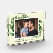 Vater's Day Lucky Me Best Daddy Foliage Frame Fotoblock (Links)