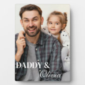 Vaters Day Plaque Fotoplatte (Vorderseite)