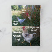 VATER'S DAY ROOSTER SPASS CARD KARTE (Innenseite)