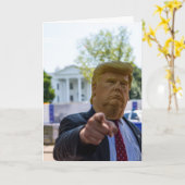 VATER'S DAY TRUMP MASK FUNNY CARD FÜR VATER KARTE (Gelbe Blume)