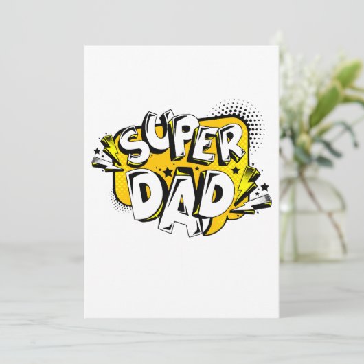 VATER'S DAY TSHIRT EINLADUNG (Stehend Vorderseite)