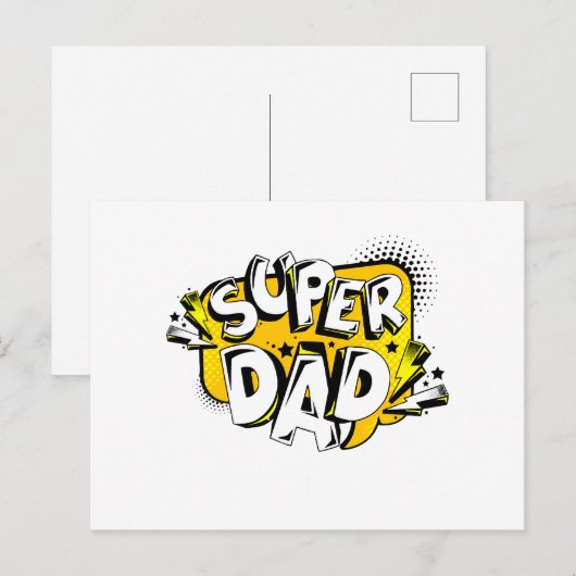 VATER'S DAY TSHIRT POSTKARTE (Vorne/Hinten)