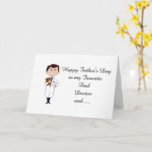 *VATER'S DAY* VATER, ARZT FREUND VON *DAUGHTER* KARTE (Gelbe Blume)