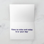 "VATER'S DAY" ZU DIESEM BESONDEREN TYP, SOGAR VATE KARTE (Innenseite)