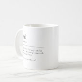 Vaters Definition-Tasse Kaffeetasse (Vorderseite Links)