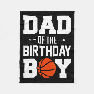 Vaters des Geburtstagsjungen Basketball Junge Fami Fleecedecke