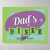 Vaters Diner Custom Kitchen Print Poster (Vorne)