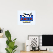 Vaters Diner - Funny Zuhause Koch Poster (Heimbüro)