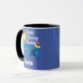 Vaters Diving Buddy Design - Combo-Tasse Tasse (Vorderseite Links)