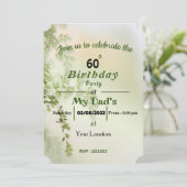 Vaters Einladung zum Geburtstag (Stehend Vorderseite)