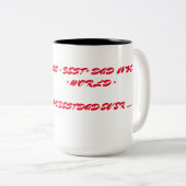 Vaters endlose Liebe Zweifarbige Tasse (VorderseiteRechts)