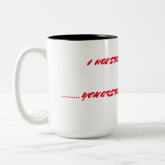 Vaters endlose Liebe Zweifarbige Tasse