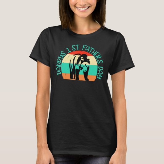 Vaters erster Vatertag T-Shirt (Vorderseite)